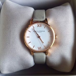 Olivia Burton - Grey Rose Gold Watch